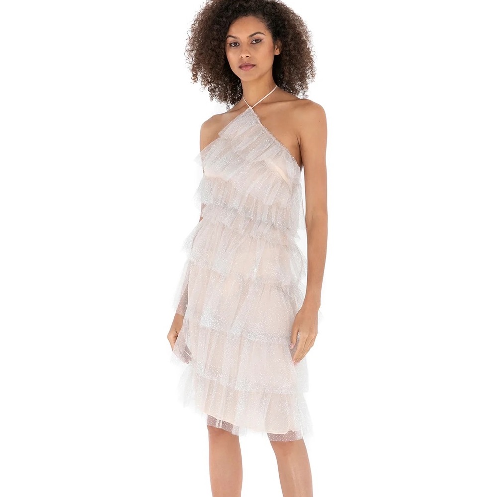 The KAI DRESS SPARKLE NUDE